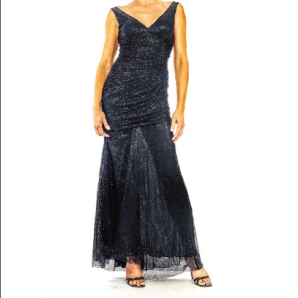 Carmen Marc Volvo black sequence dress size 6